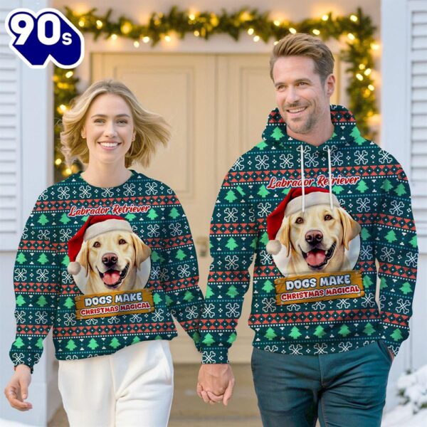 Labrador Retriever Dog Make Christmas Magical Christmas Sweatshirt & Hoodie