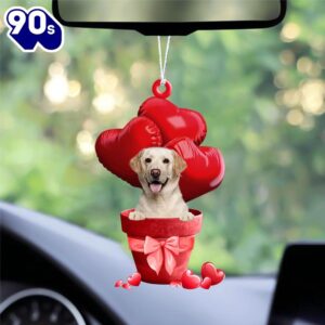 Labrador Retriever Red Heart Balloon…