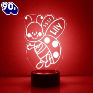 Ladybug Night Light Personalized Free…