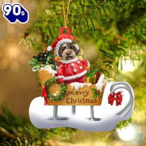 Lagotto Romagnolo Merry Christmas Ornament,…