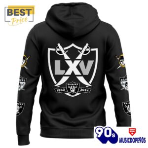 Las Vegas Raiders 65th Season Hoodie, Cap