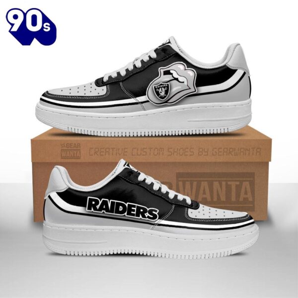 Las Vegas Raiders Air Sneakers Custom Force Shoes Sexy Lips For Fans