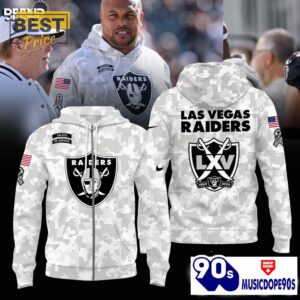 Las Vegas Raiders Camo 2024 Salute to Service Hoodie, Jogger, Cap