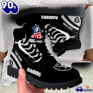 Las Vegas Raiders Custom Boots Shoes Idea Gift For Fan