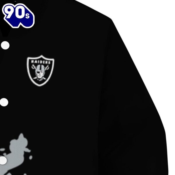 Las Vegas Raiders Hexagonal Pattern Black Jacket