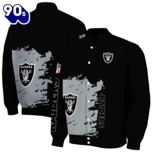 Las Vegas Raiders Hexagonal Pattern Black Jacket