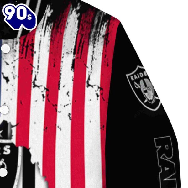 Las Vegas Raiders Patriotic Theme Black Jacket