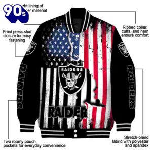 Las Vegas Raiders Patriotic Theme Black Jacket