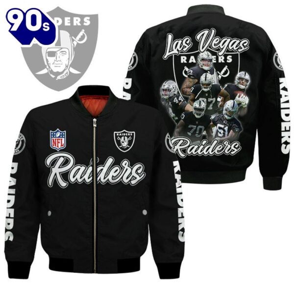 Las Vegas Raiders Players Nfl Bomber Jacket  Gift For Christmas