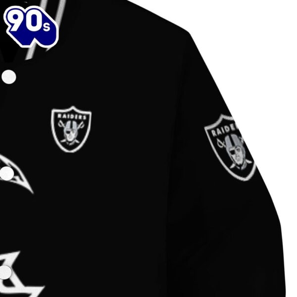 Las Vegas Raiders Tribal Art Black White Black Jacket