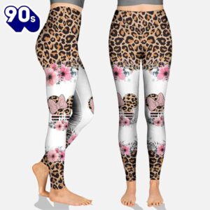 Leopard Mickey Mouse Ears - Personalized Mother's Day Hoodie And Leggings