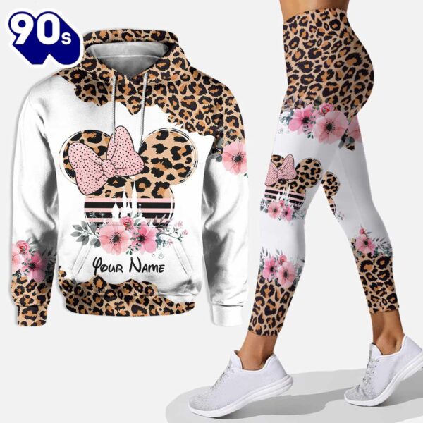 Leopard Mickey Mouse Ears – Personalized Mother’s Day Hoodie And Leggings