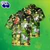 Leprechaun Riding Unicorn St Patrick Green Vintage Hawaiian Shirts 2025