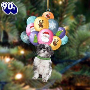 Lhasa Apso With Balloons Christmas…