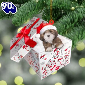 Lhasa-Apso In Gift Box Christmas…