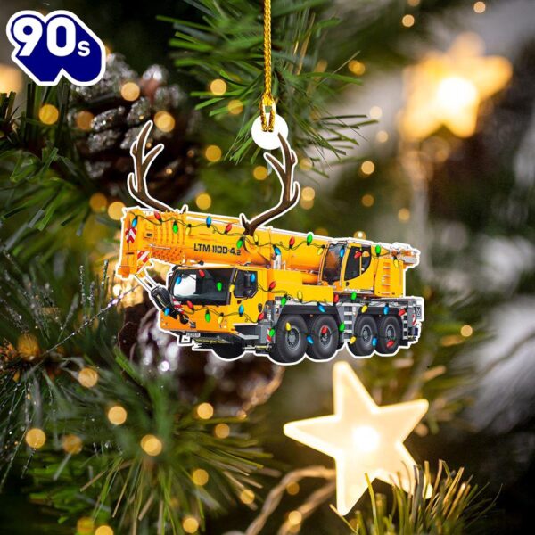 Liebherr Telescopic Mobile Cranes Crane Operator Christmas Ornament