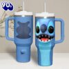 Lilo & Stitch Cartoon Custom Stanley Quencher 40oz Stainless Steel