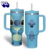Lilo & Stitch Cartoon Custom Stanley Quencher 40oz Stainless Steel Tumbler