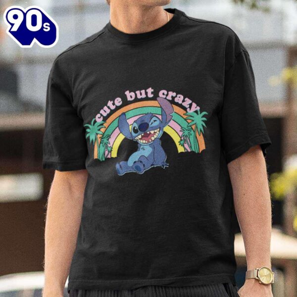 Lilo & Stitch Cute But Crazy T-Shirt Disney Gift Summer