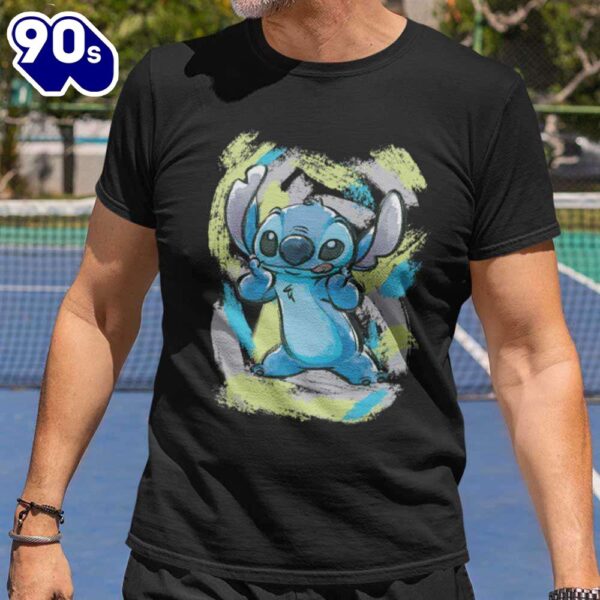 Lilo & Stitch Watercolor Brushstrokes T-Shirt Disney Gift Summer