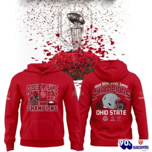 Limited Edition Ohio State Buckeyes College Football Playoff 2025 Rose Bowl Champions Red Set