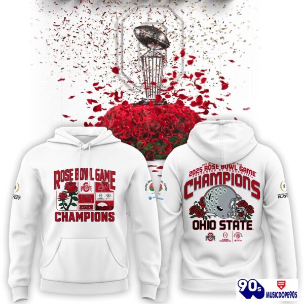 Limited Edition Ohio State Buckeyes College Football Playoff 2025 Rose Bowl Champions White Set