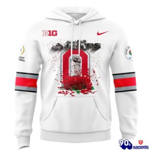 Limited Edition Ohio State Buckeyes Rose Hoodie - College Football Playoff 2025 Rose Bowl Champions Hoodie