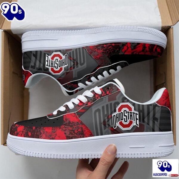 [Limited] Ohio State Buckeyes Team Air Force 1 Sneakers 1