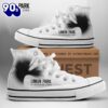 Linkin Park White Shoes, Linkin Park A Thousand Suns, Linkin Park High Top Canvas Shoes For Fans