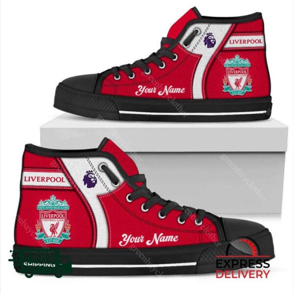 Liverpool F.C Personalzied High Top Canvas Shoes