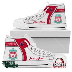 Liverpool F.C Personalzied High Top Canvas Shoes