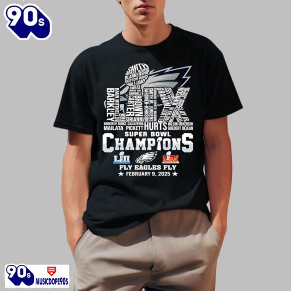 LIX Super Bowl Champions Fly Eagles Fly Shirt