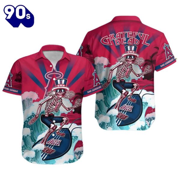 Los Angeles Angels Mlb Hawaiian Button Up Shirts Custom Tanning Aloha Shirt (6)