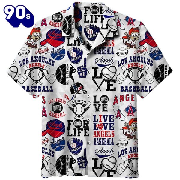 Los Angeles Angels Mlb Hawaiian Button Up Shirts Custom Tanning Aloha Shirt (7)
