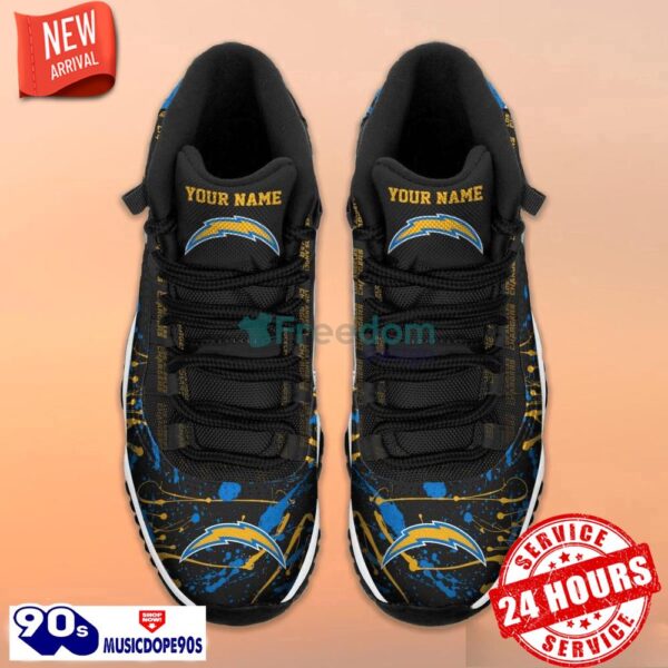 Los Angeles Chargers Air Jordan 11 Shoes Custom Name Shoes