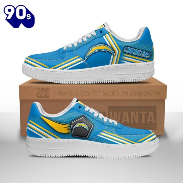 Los Angeles Chargers Air Sneakers Custom Force Shoes For Fans