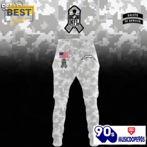 Los Angeles Chargers Camo 2024 Salute to Service Hoodie, Jogger, Cap