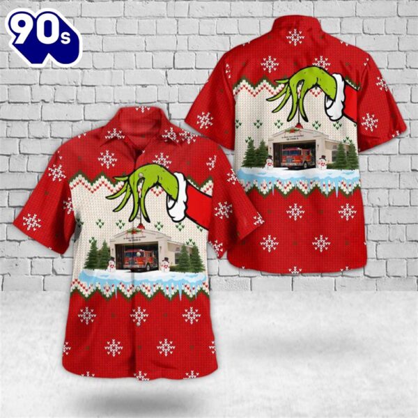 Los Angeles County, California, Los Angeles County Fire Department Fire Station 15 Christmas Hawaiian Shirt