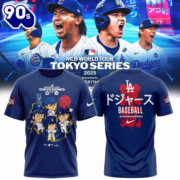 Los Angeles Dodgers MLB World Tour Tokyo Series 2025 Limited Edition 3d T-Shirt