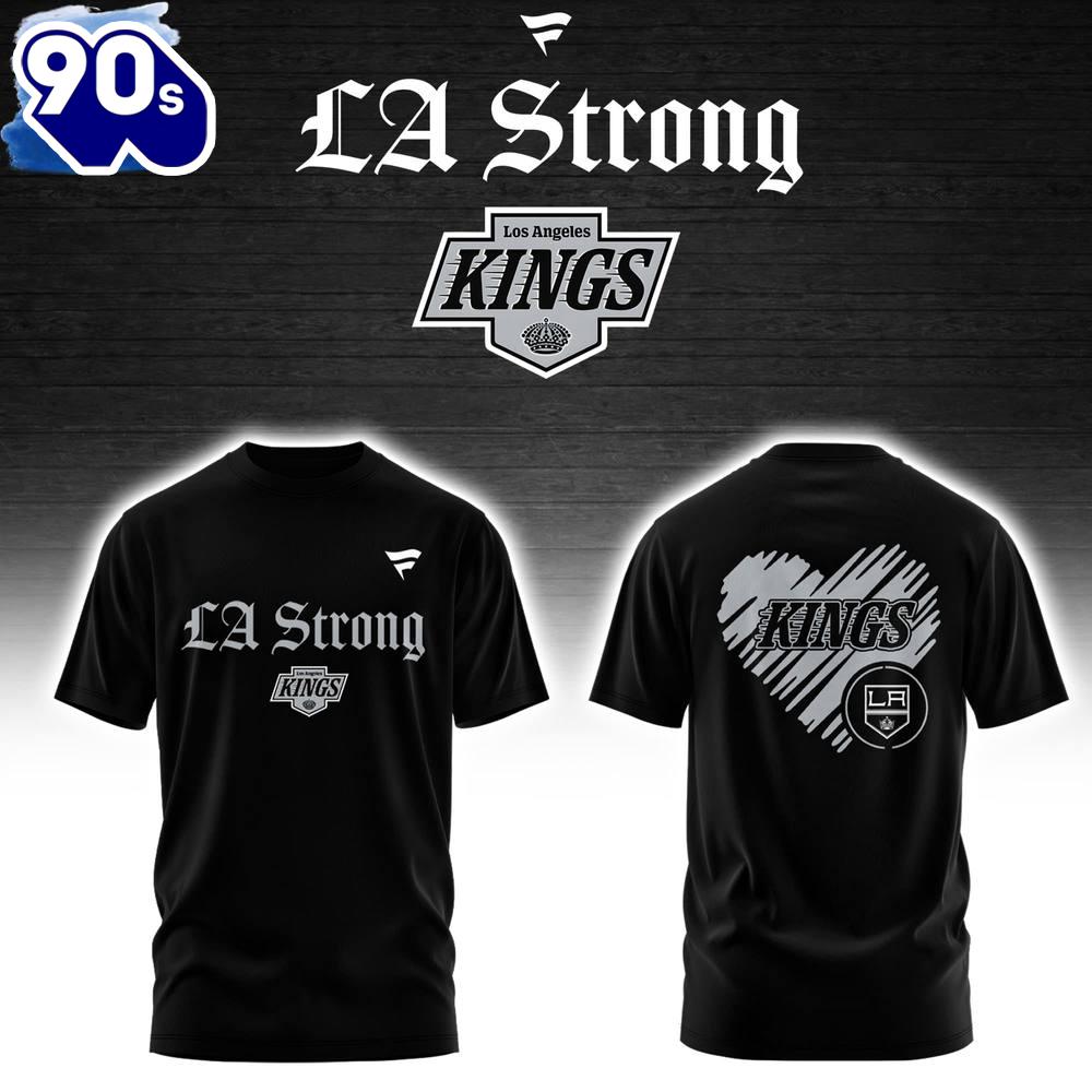 Los Angeles Kings LA Strong 3d T-Shirt Los Angeles Kings LA Strong 3d T-Shirt
