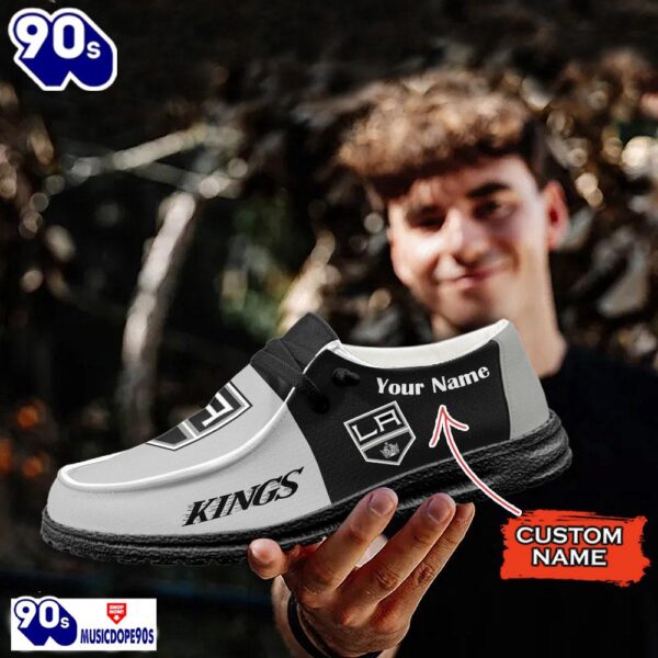 Los Angeles Kings NHL Hey Dude Shoes Custom Name Perfect Gift