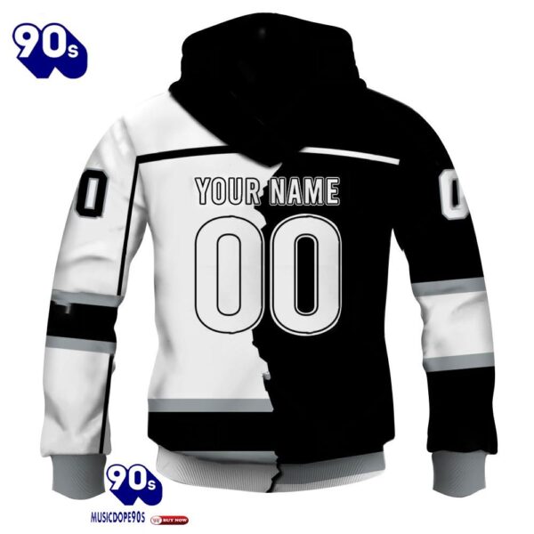 Los Angeles Kings Personalized NHL Mix Jersey Hoodie Set