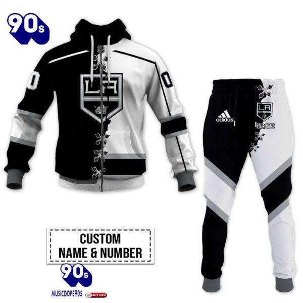 Los Angeles Kings Personalized NHL Mix Jersey Hoodie Set