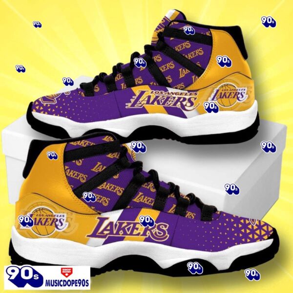 Los Angeles Lakers Basketball Team Air Jordan 11 Best Sneakers For Men Women Fans