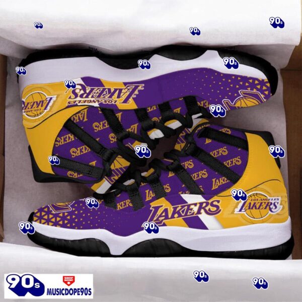 Los Angeles Lakers Basketball Team Air Jordan 11 Best Sneakers For Men Women Fans