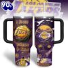 Los Angeles Lakers NBA Custom Stanley Quencher 40oz Stainless Steel Tumbler