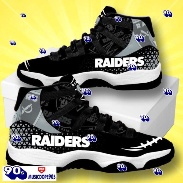 Los Angeles Raiders Football Team Air Jordan 11 Best Sneakers For Men Women Fans