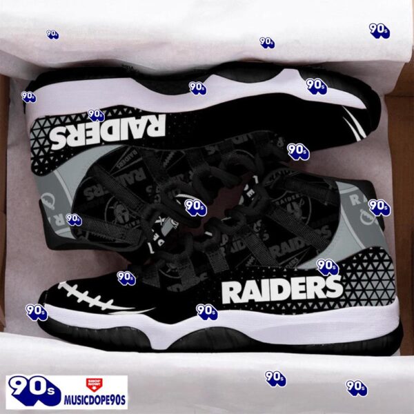 Los Angeles Raiders Football Team Air Jordan 11 Best Sneakers For Men Women Fans