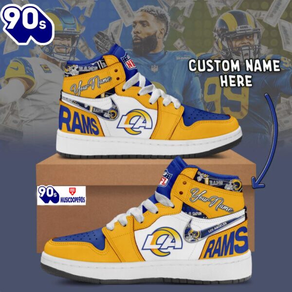 Los Angeles Rams Air Jordan 1 Shoes