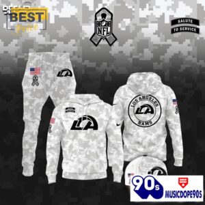 Los Angeles Rams Camo 2024 Salute to Service Hoodie, Jogger, Cap